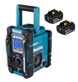 makita-aku-radio-budowlane-bluetooth-lxt-18v-2x5ah-bl1850-dmr300