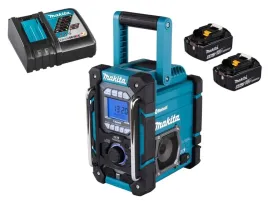 makita-aku-radio-budowlane-bluetooth-lxt-18v-2x6ah-bl1860-dc18rc-dmr300