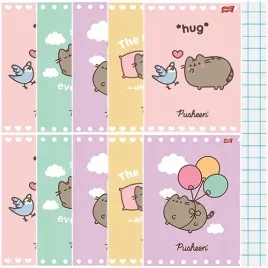 zeszyt-a5-kratka-32-kartki-laminowany-unipap-majewski-pusheen-kotek-10szt