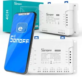 sonoff-sterownik-4-kanalowy-10a-no-nc-beznapieciowy-wifi-4chpror3