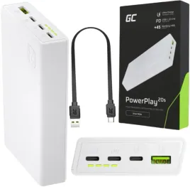 powerbank-green-cell-powerplay20s-20000mah-pd-225w-qc-3-0-3x-usb-c-bialy