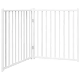 skladana-bramka-dla-psa-2-panele-biala-160-cm-drewniana