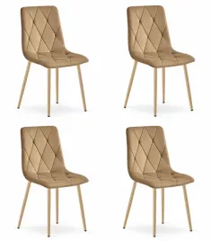 krzeslo-libra-brazowy-aksamit-nogi-kolor-drewna-x-4