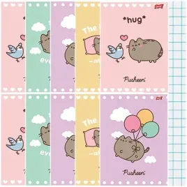 zeszyt-a5-kratka-32-kartki-laminowany-unipap-majewski-pusheen-kotek-10szt