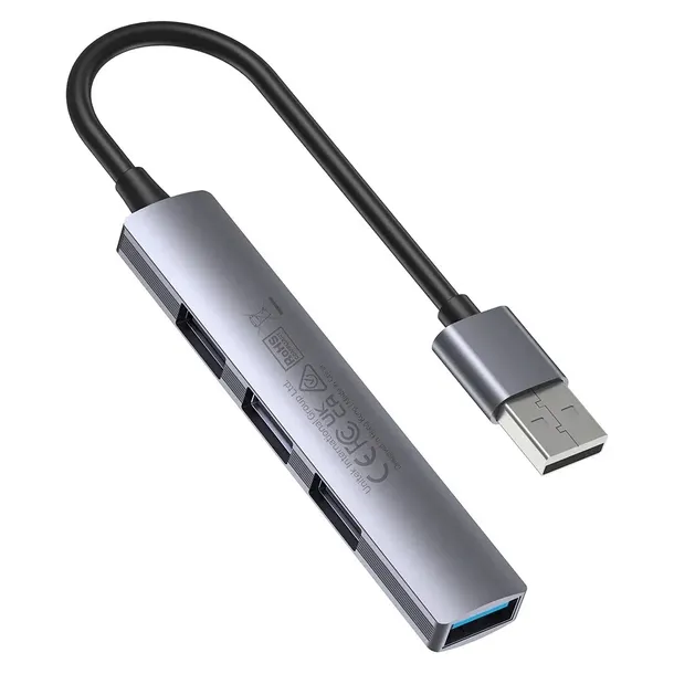 unitek-hub-usb-a-1xusb-a-5-gbps-3xusb-a-2-0-alu-kod-producenta-h1208a