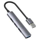 unitek-hub-usb-a-1xusb-a-5-gbps-3xusb-a-2-0-alu-kod-producenta-h1208a