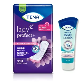 zestaw-tena-lady-normal-noc-podpaski-urologiczne-na-noc-10szt-balsam-20ml