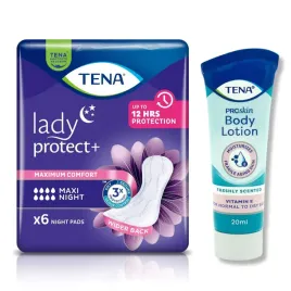 zestaw-tena-lady-maxi-night-specjalistyczne-podpaski-6szt-balsam-ciala-20ml