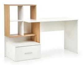 biurko-komputerowe-eleganckie-groso-dab-zloty-antracyt-z-polkami-i-szuflada