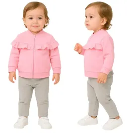 komplet-rozowy-szary-dres-dla-dziewczynki-86-bluza-spodnie-dla-dziewczynki