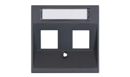 plytka-centralna-do-gniazda-rj45-podwojna-visio-s55-antracyt