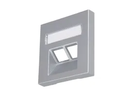 plytka-centralna-do-gniazda-rj45-podwojna-visio-s55-srebrna