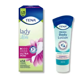 tena-lady-slim-ultra-mini-wkladki-podpaski-kobiet-14szt-balsam-ciala-20ml