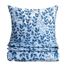 posciel-luna-z-mikrofibry-w-niebieskie-liscie-160x200-2-70x80-cm-homla