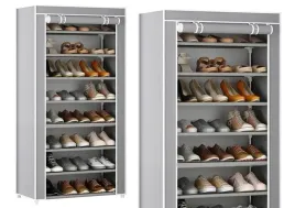 szafa-na-buty-stojak-8-poziomowy-organizer-oslona-pyloszczelna-szara-140cm