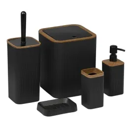 zestaw-lazienkowy-5-el-kely-czarny-drewno-komplet-do-wc-5w1-kosz-dozownik