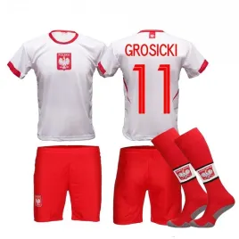 komplet-stroj-pilkarski-getry-kamil-grosik-grosicki-11-polska-92cm