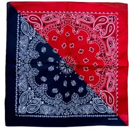 bandana-chusta-bawelniana-bandamka-chustka-2-kolory-granat-czerwony-2