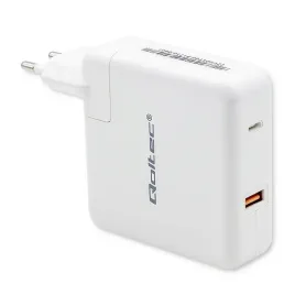 qoltec-ladowarka-gan-fast-108w-usb-c-a-do-laptopow-i-smartfonow-biala