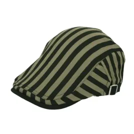 kaszkiet-meski-czapka-z-daszkiem-bawelna-paski-zielony-khaki-czarny