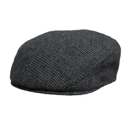 kaszkiet-meski-klasyczny-welniany-flauszowy-cieply-szaro-czarny-kratka-55cm