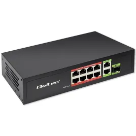 qoltec-8-portowy-switch-poe-1000mb-s-z-2x-uplink-i-sfp-120w