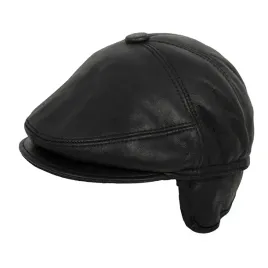 kaszkiet-zimowy-czapka-skora-stylowy-skorzany-z-oslona-karku-czarny-m
