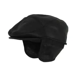 kaszkiet-czapka-skora-stylowy-skorzany-z-oslona-kark-i-uszy-czarny-m
