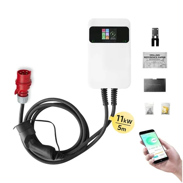 Ładowarka EV Wallbox BESEN 11kW + wtyk 16A + WiFi / BEV i PHEV / Typ 2