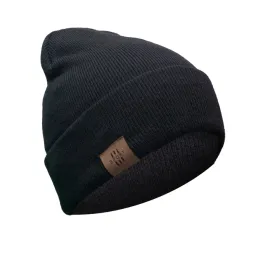 meska-zimowa-ciepla-podwojna-wywijana-czapka-beanie-czarna
