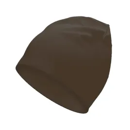 czapka-beanie-dwuwarstwowa-bawelna-bawelniania-smerf-jasny-czekoladowy-braz