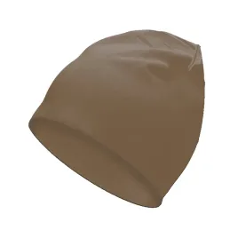 czapka-beanie-dwuwarstwowa-bawelna-bawelniania-smerf-jasny-braz