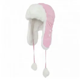 czapka-zimowa-dziecieca-uszatka-jamnik-ortalionowa-haft-ortalion-blady-roz