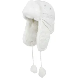 czapka-zimowa-dziecieca-uszatka-jamnik-ortalionowa-haft-ortalion-biala