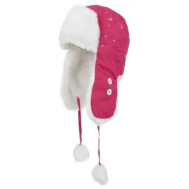 czapka-zimowa-dziecieca-uszatka-jamnik-ortalionowa-haft-ortalion-malinowy