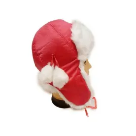 ciepla-czapka-dziecieca-zimowa-uszatka-nieprzemakalna-pompony-czerwony