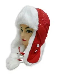 czapka-zimowa-dziecieca-uszatka-jamnik-ortalionowa-haft-ortalion-czerwona