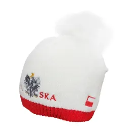 czapka-zimowa-kibica-polski-z-haftem-z-pomponem-polska-haft