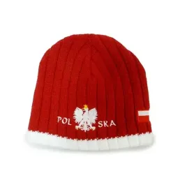 czapka-zimowa-polska-wzor-22-czerwona