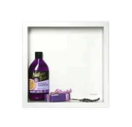 polka-scienna-stalowa-balneo-wall-box-one-biala-30x30x7-cm-wodoszczelna