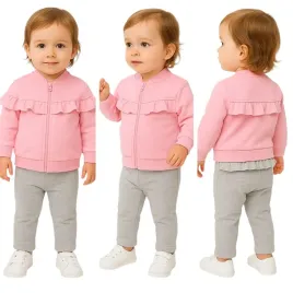 komplet-rozowy-szary-dres-dla-dziewczynki-80-bluza-spodnie-dla-dziewczynki