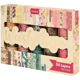 washi-tape-tasmy-naklejki-dekoracje-scrapbooking-zestaw-50szt-x-4m-czerwone