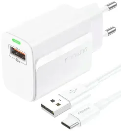 ladowarka-sieci-kabel-usb-typ-c-foneng-18w-biala-szybkie-ladowanie-trend