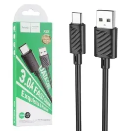 kabel-usb-c-typ-c-hoco-czarny-szybkie-ladowanie-wytrzymaly-przewod-telefonu