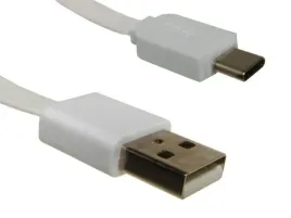 kabel-usb-wtyk-a-type-c-10m-bialy-plaski