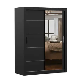 szafa-przesuwna-lyon-150x64-czarny-czarny-lustro-polki-pojemna-producent
