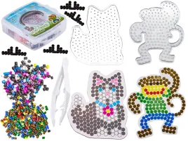 koraliki-do-prasowania-szablony-malpka-kotek-zestaw-2000-elementow-praso