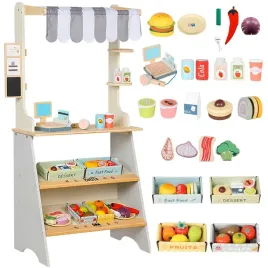 ogromny-sklep-stragan-drewniany-warzywanik-supermarket-akcesoria