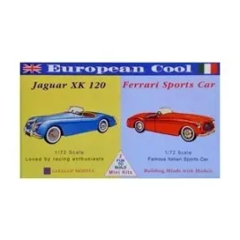 model-plastikowy-samochody-european-cool-jaguar-xk-120-ferrari-250-