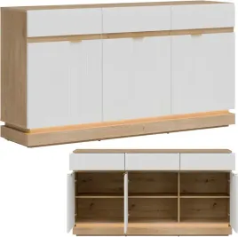 komoda-trzydrzwiowa-z-szufladami-do-salonu-dab-cremona-bialy-milton-ml03
